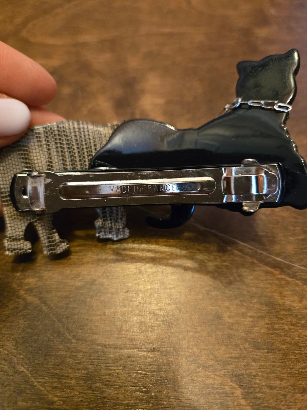 Vintage French Barrette – Panther & Elephant